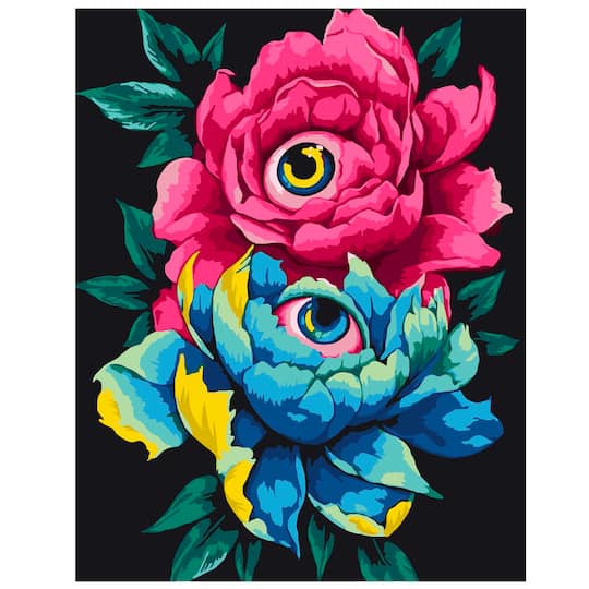11" x 14" Flower Eyes Paint-by-Number Kit by Artist's Loft®